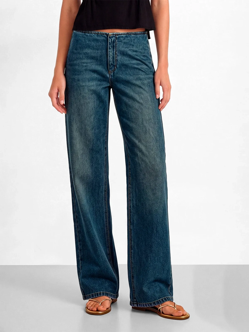 JEANS MUJER RAINDOOR ALGODÓN SIN PRETINA TACHAS - 2