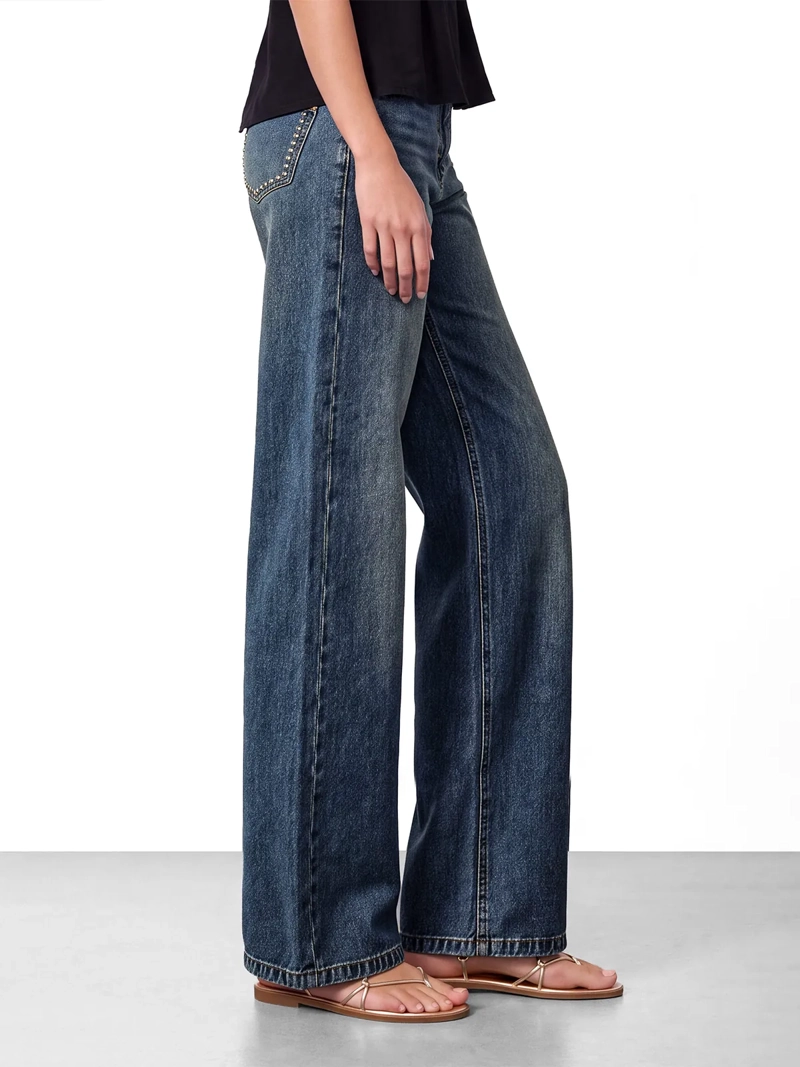 JEANS MUJER RAINDOOR ALGODÓN SIN PRETINA TACHAS - 4