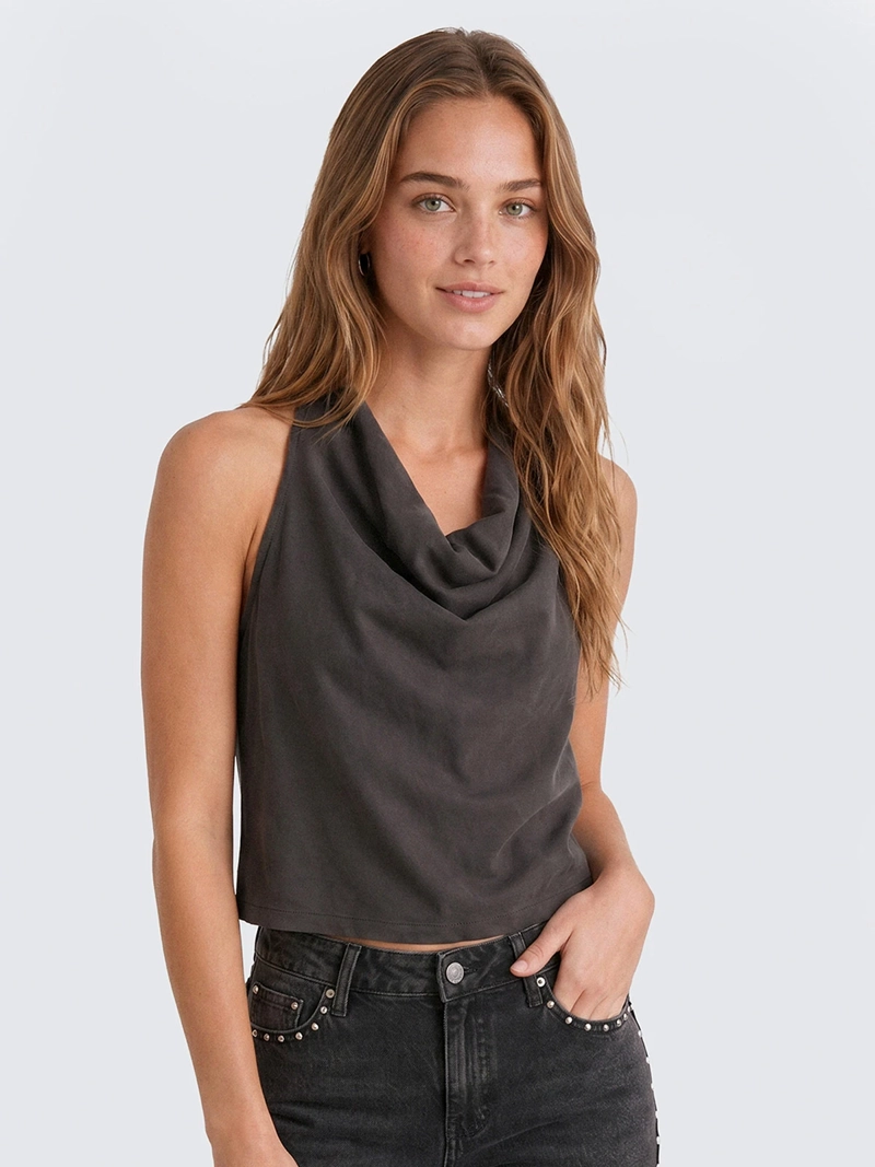 POLERA MUJER RAINDOOR ALGODÓN HALTER - 1