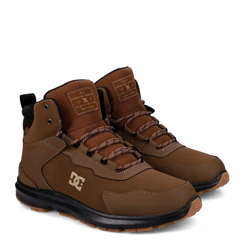 ZAPATILLAS HOMBRE DC URBANAS CAFÉ CUERO - 3