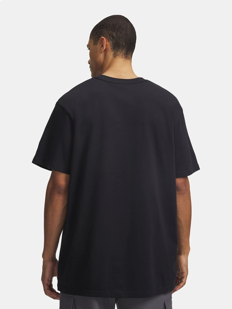 POLERA HOMBRE UNDER ARMOUR LOGO EMBROIDERED HEAVYWEIGHT NEGRO - 2