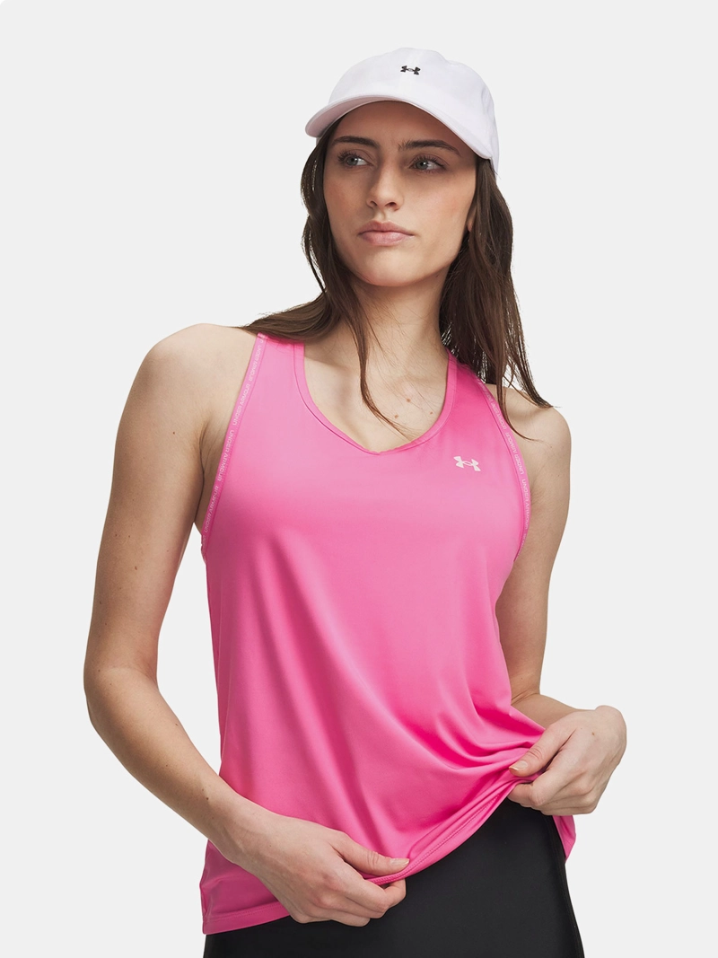 POLERA MUJER UNDER ARMOUR TECH KNOCKOUT TANK ROSADO - 1
