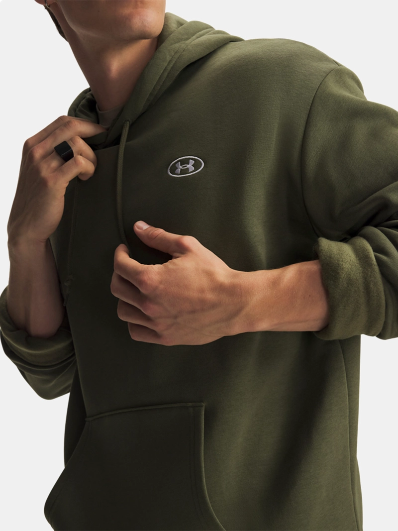POLERÓN HOMBRE UNDER ARMOUR RIVAL FLEECE VERDE - 3