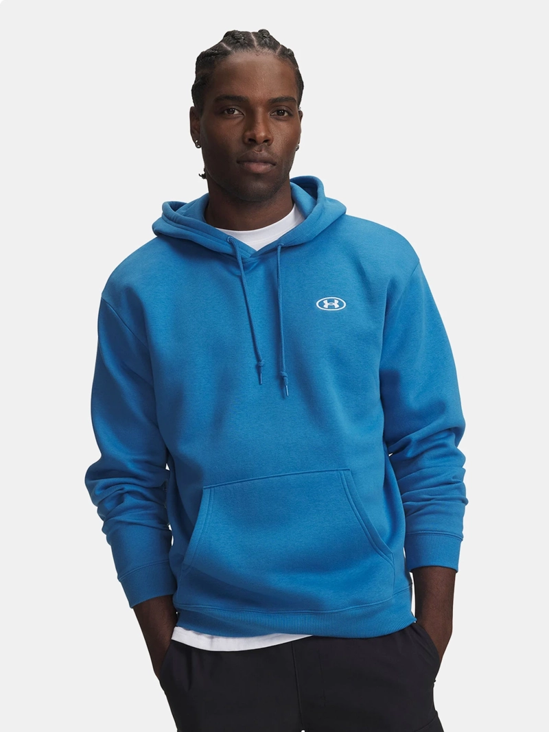 POLERÓN HOMBRE UNDER ARMOUR RIVAL FLEECE CELESTE - 1