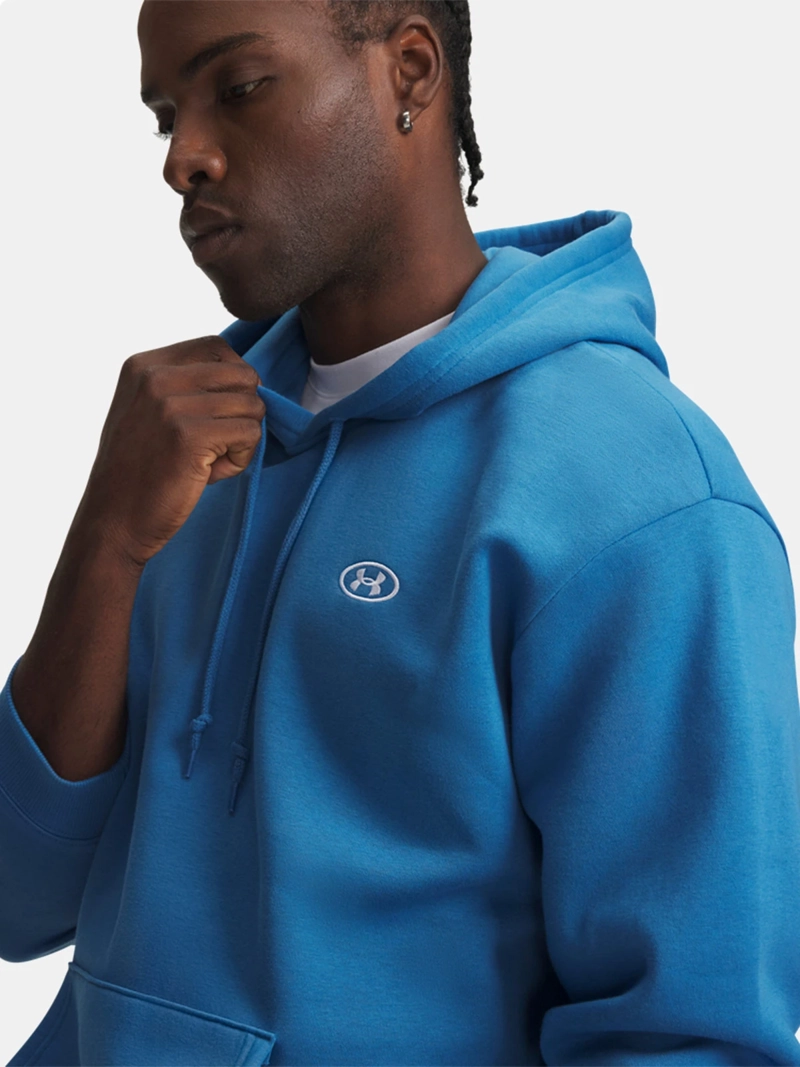 POLERÓN HOMBRE UNDER ARMOUR RIVAL FLEECE CELESTE - 3