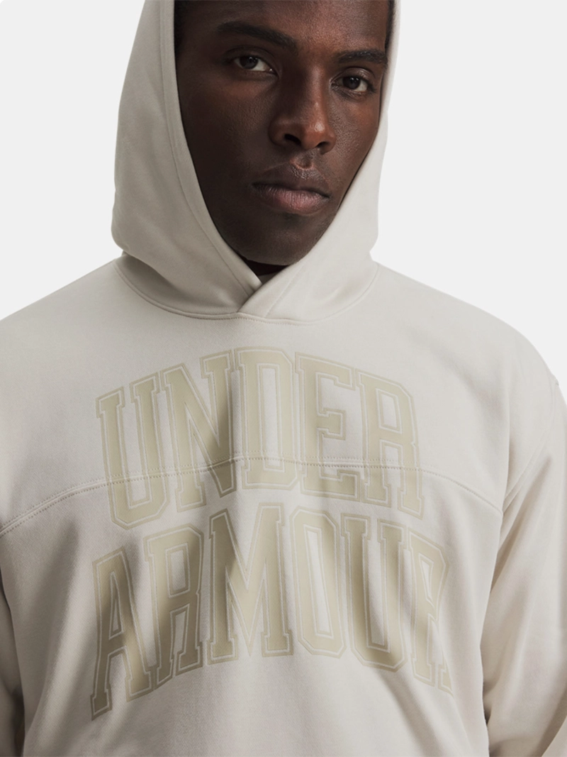 POLERÓN HOMBRE UNDER ARMOUR RIVAL LIGHTWEIGHT GRAPHIC BLANCO - 3