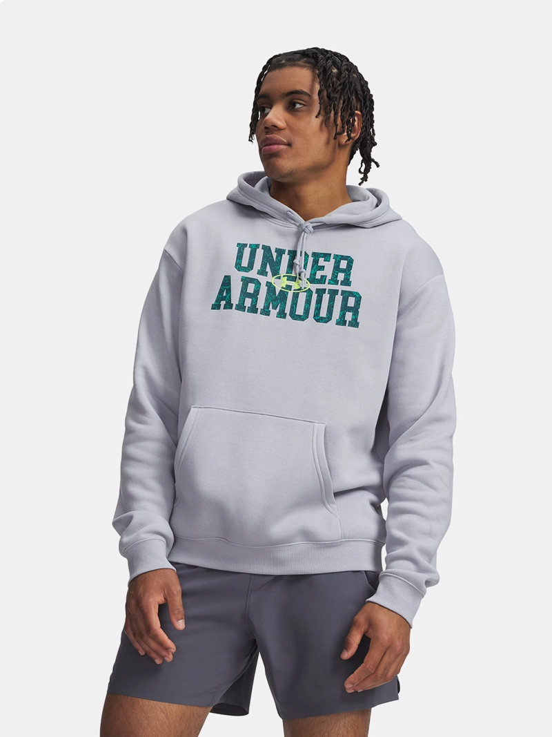 POLERÓN HOMBRE UNDER ARMOUR RIVAL FLC CMO GRIS - 1