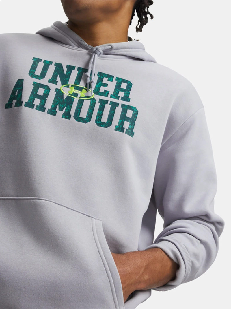 POLERÓN HOMBRE UNDER ARMOUR RIVAL FLC CMO GRIS - 3