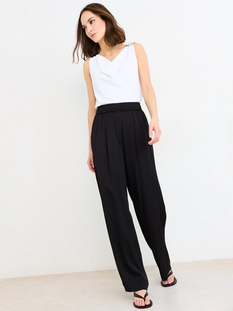 PANTALÓN MUJER ASH PALAZZO BOLSILLOS LATERALES