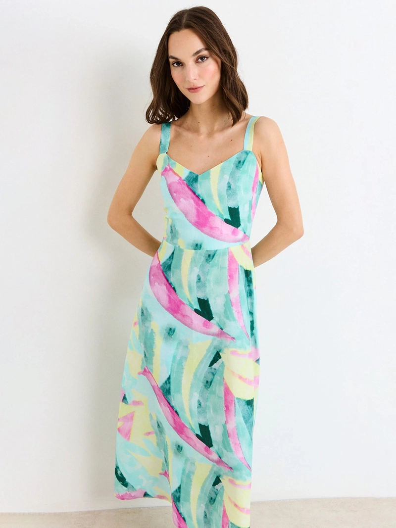 VESTIDO MUJER ASH PRINT TIRANTES ANCHOS - 3
