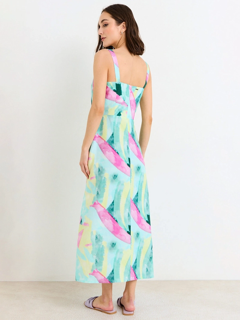 VESTIDO MUJER ASH PRINT TIRANTES ANCHOS - 2