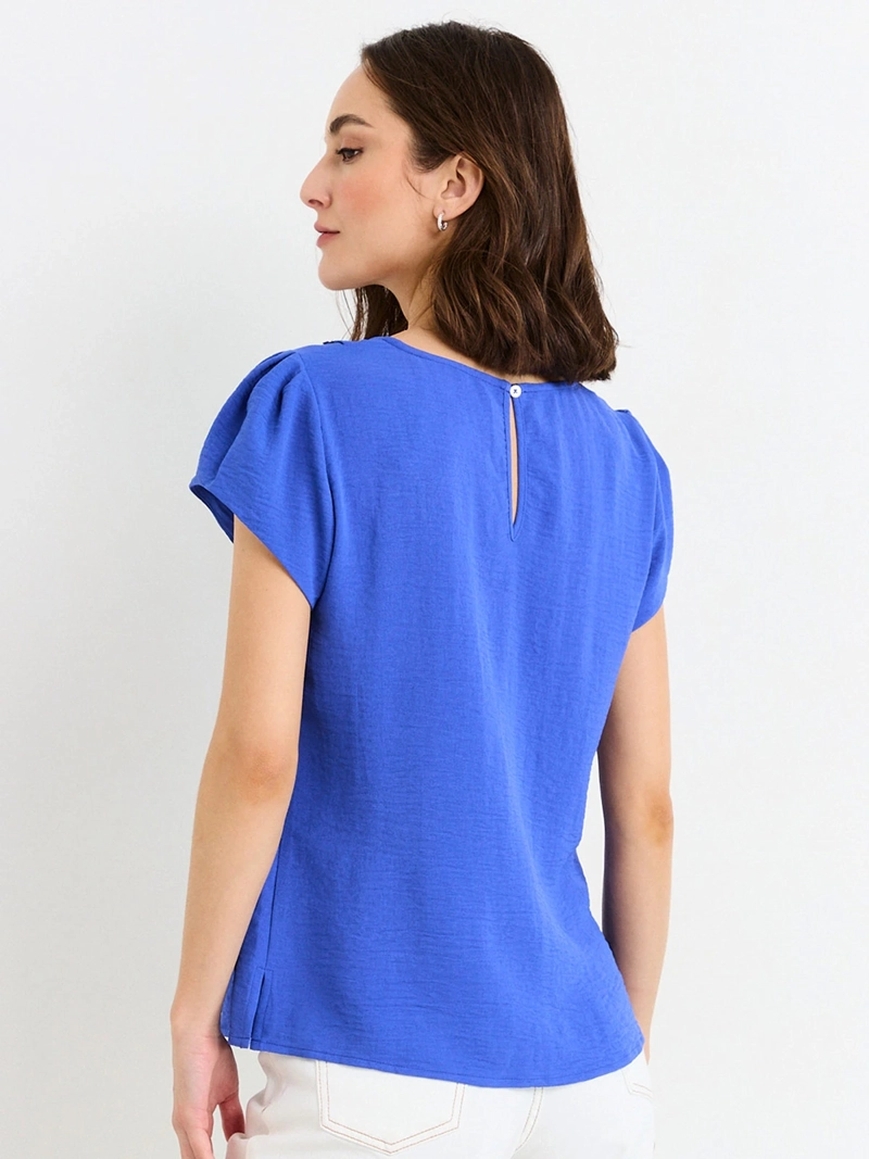 BLUSA MUJER ASH MANGA CORTA TEXTURA - 2