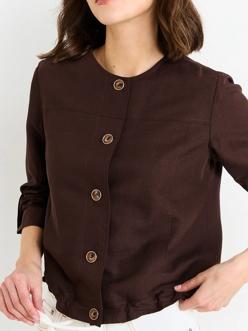CHAQUETA MUJER ASH LINO MANGA LARGA - 3