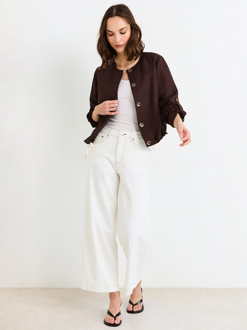 CHAQUETA MUJER ASH LINO MANGA LARGA - 4