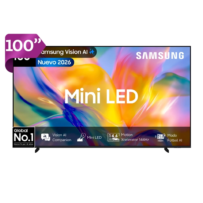 SMART TV SAMSUNG MINI LED 4K UHD 100” M90H VISION AI (2026) + CONTROL POR VOZ