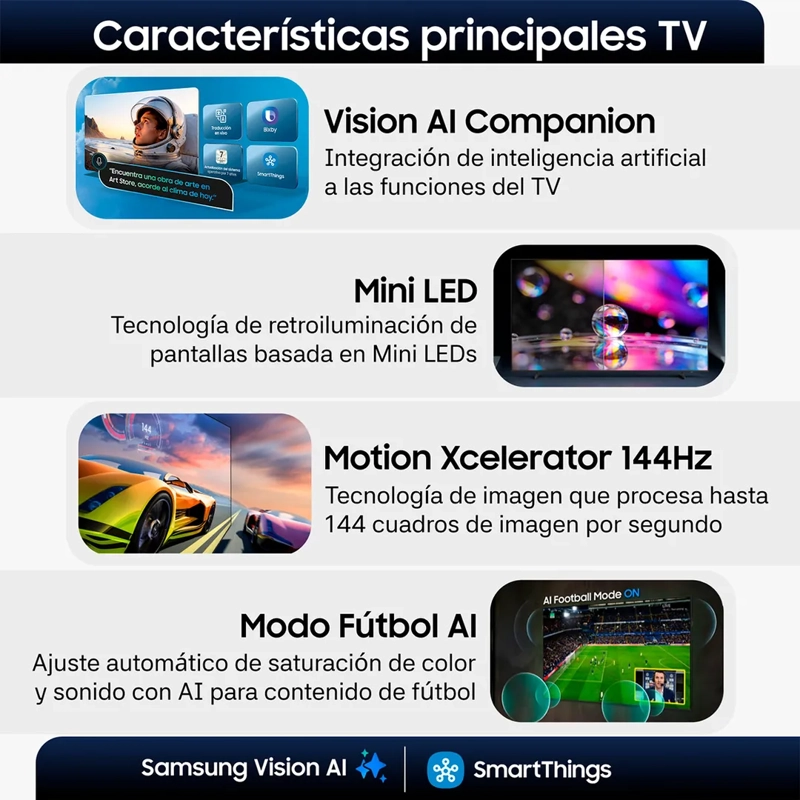SMART TV SAMSUNG MINI LED 4K UHD 100” M90H VISION AI (2026) + CONTROL POR VOZ - 4