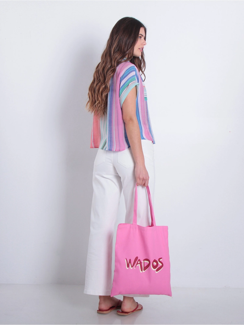 BLUSA MUJER WADOS MANGA CORTA ABOTONADA - 2