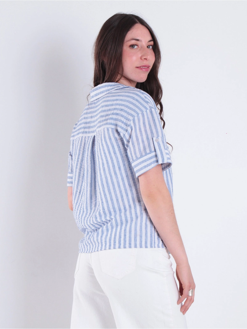 BLUSA MUJER WADOS MANGA CORTA ABOTONADA - 3