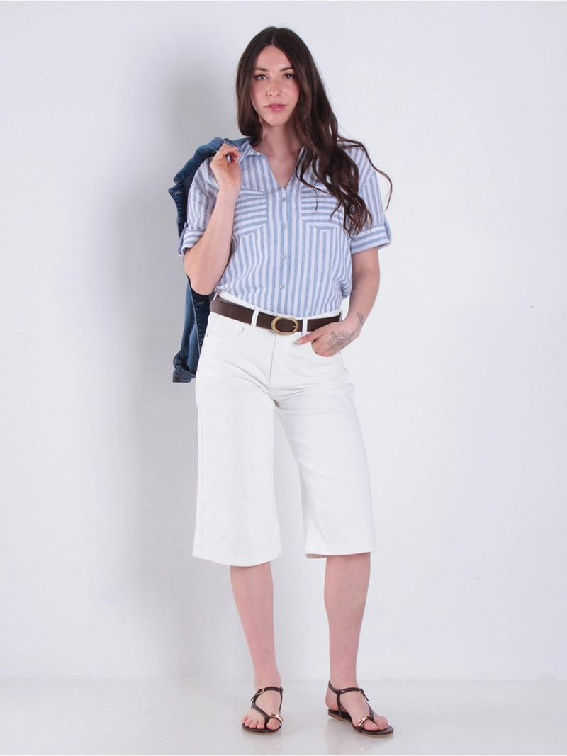 BLUSA MUJER WADOS MANGA CORTA ABOTONADA - 6