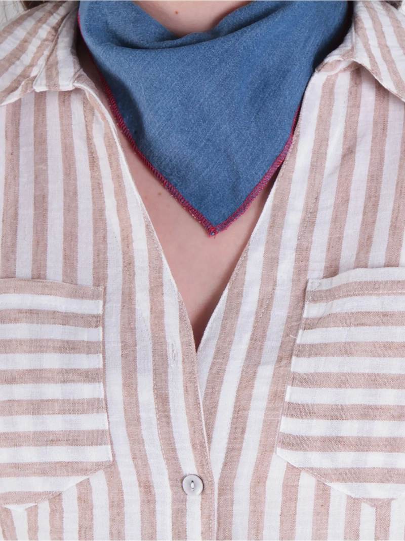 BLUSA MUJER WADOS MANGA CORTA ABOTONADA - 4