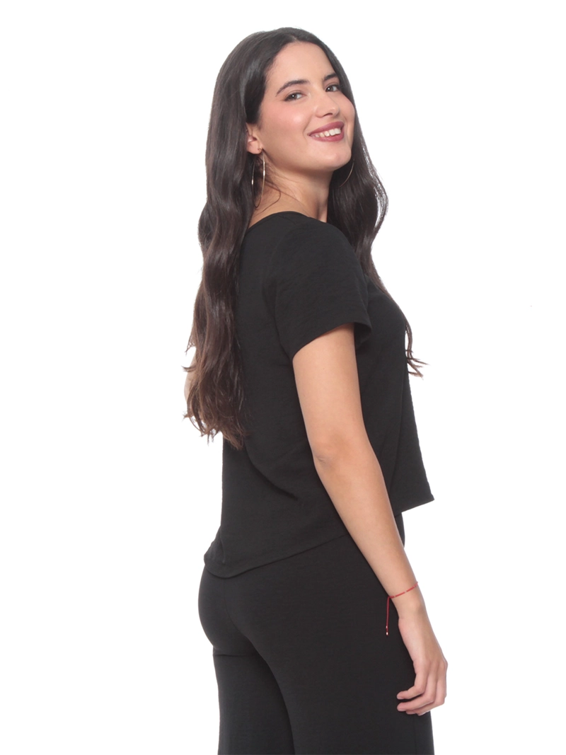 BLUSA MUJER WADOS ESCOTE REDONDO MANGA CORTA - 2