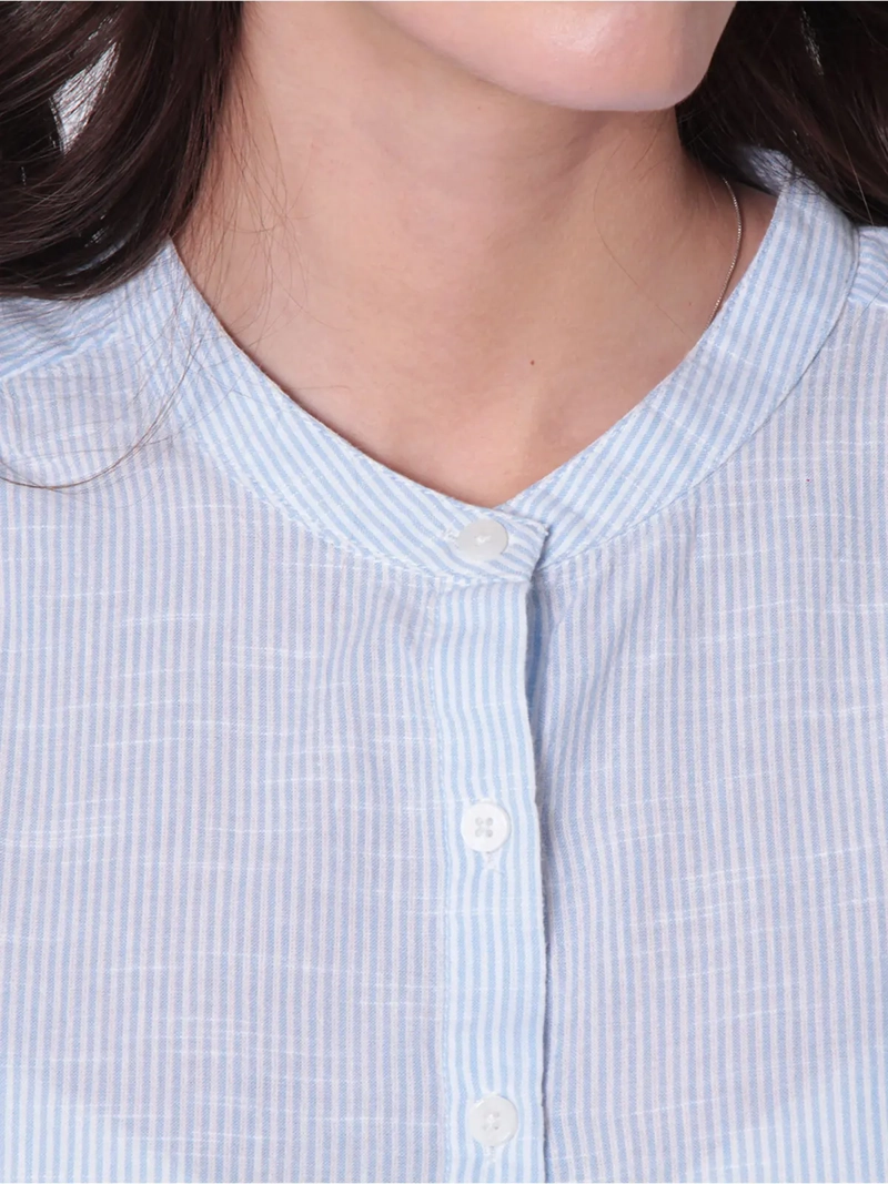BLUSA MUJER WADOS ALGODÓN ESCOTE REDONDO MANGA AGLOBADA - 4