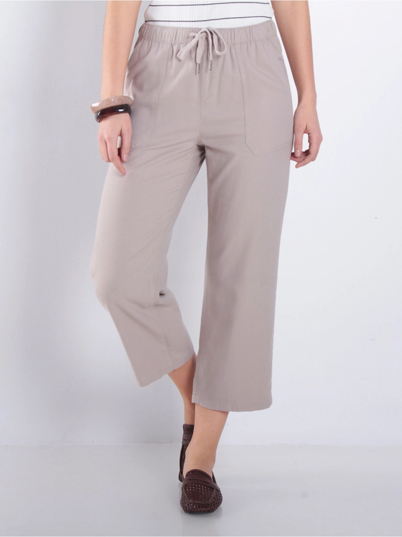 PANTALÓN MUJER WADOS ALGODÓN CROP TIRO ALTO - 2