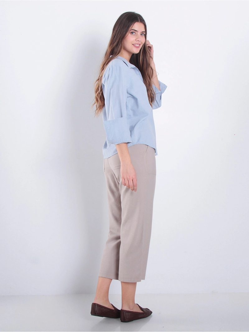 PANTALÓN MUJER WADOS ALGODÓN CROP TIRO ALTO - 3