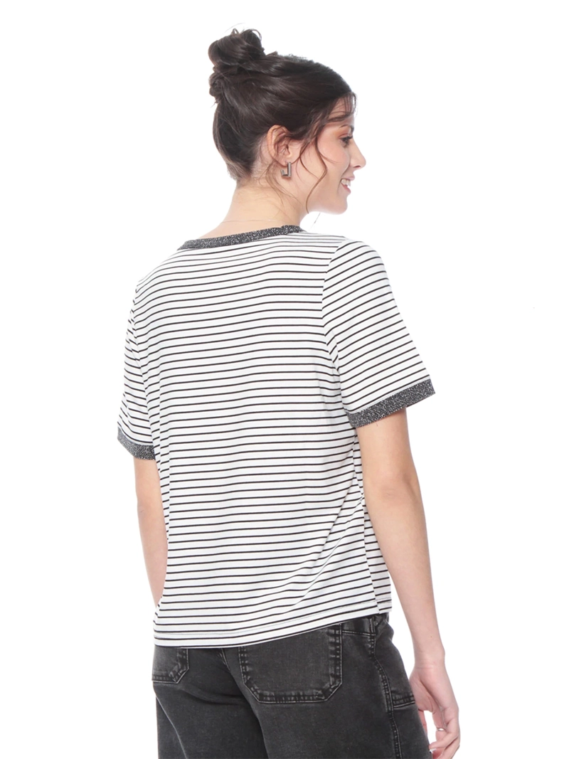 POLERA MUJER WADOS ESCOTE REDONDO MANGA CORTA - 3
