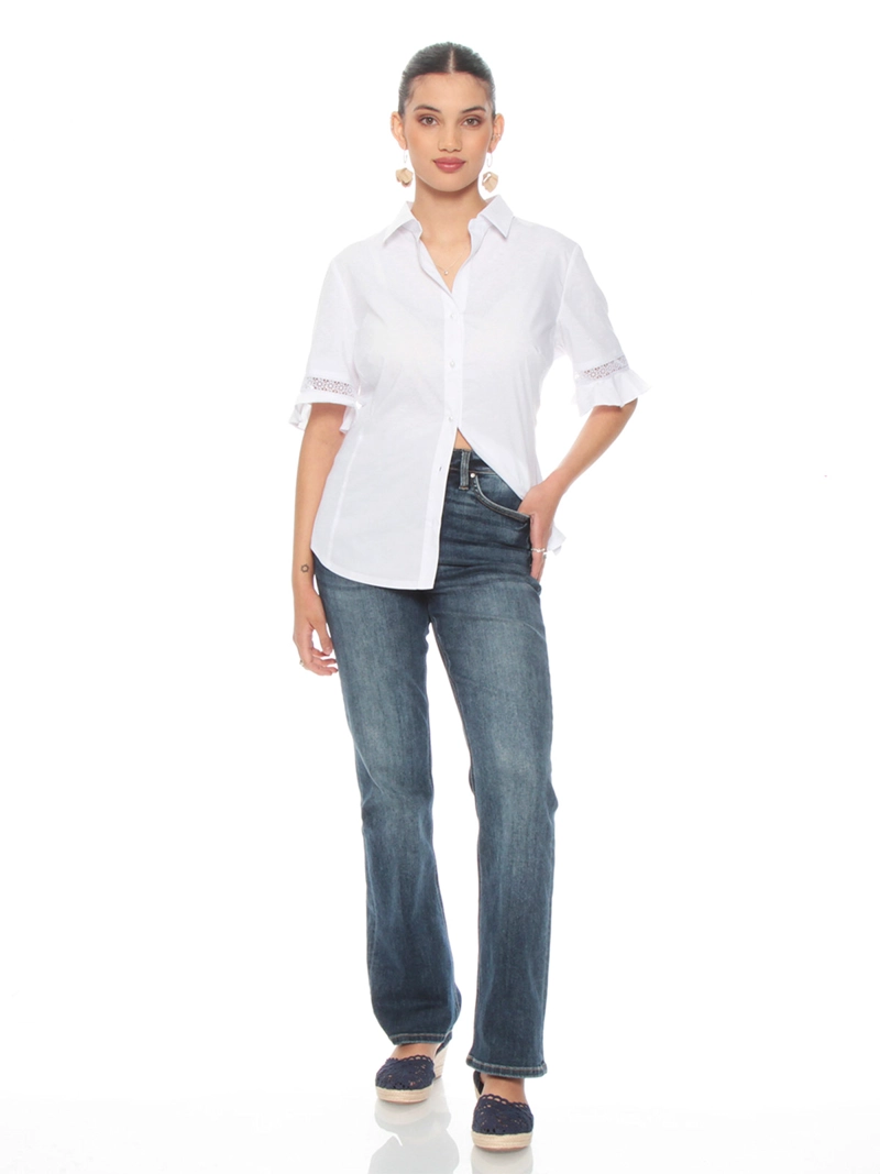 BLUSA MUJER WADOS ALGODÓN MANGA CORTA RIB - 6