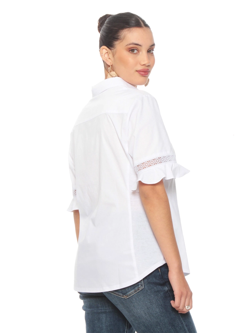 BLUSA MUJER WADOS ALGODÓN MANGA CORTA RIB - 2