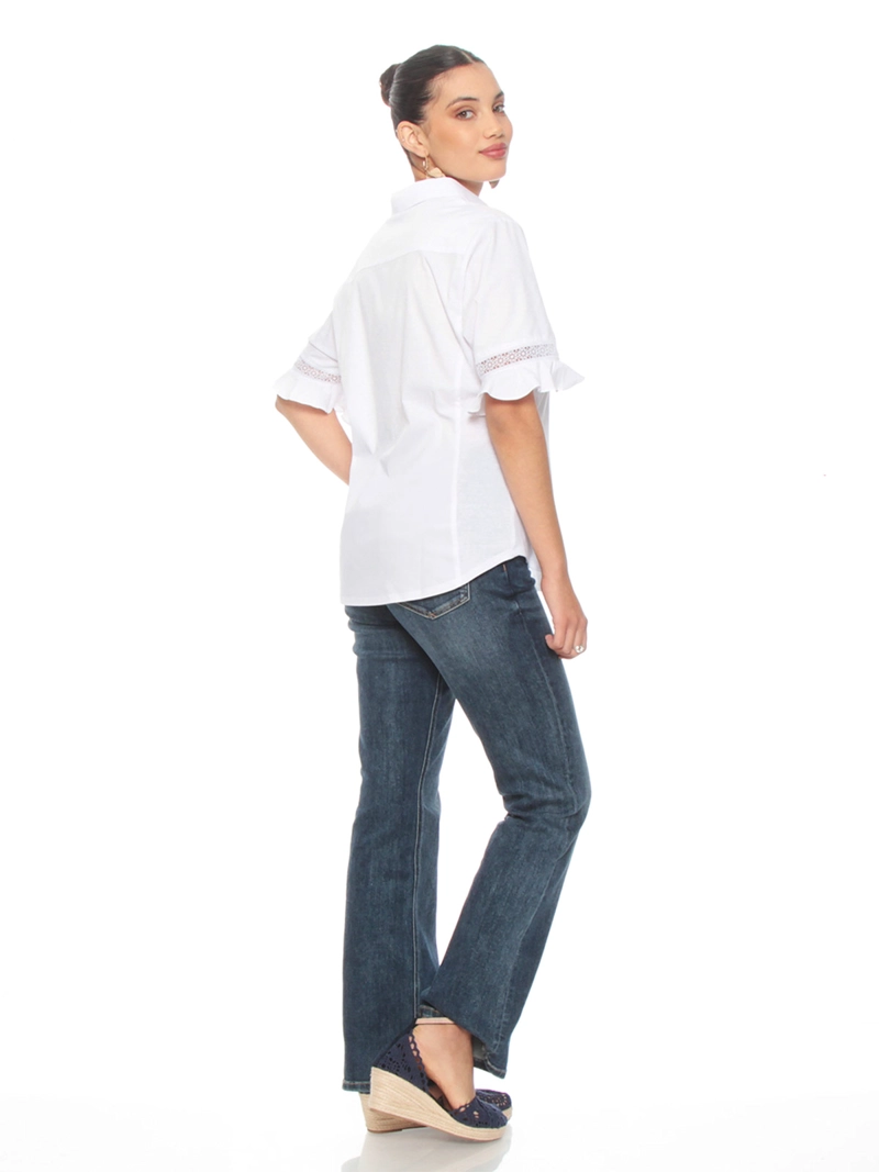 BLUSA MUJER WADOS ALGODÓN MANGA CORTA RIB - 3