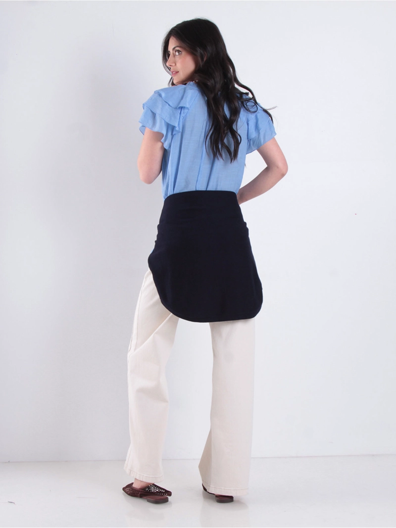 BLUSA MUJER WADOS ESCOTE EN V MANGA CORTA - 3