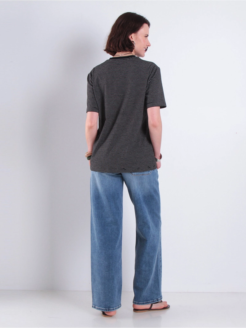 POLERA MUJER WADOS ALGODÓN ESCOTE REDONDO MANGA CORTA - 3