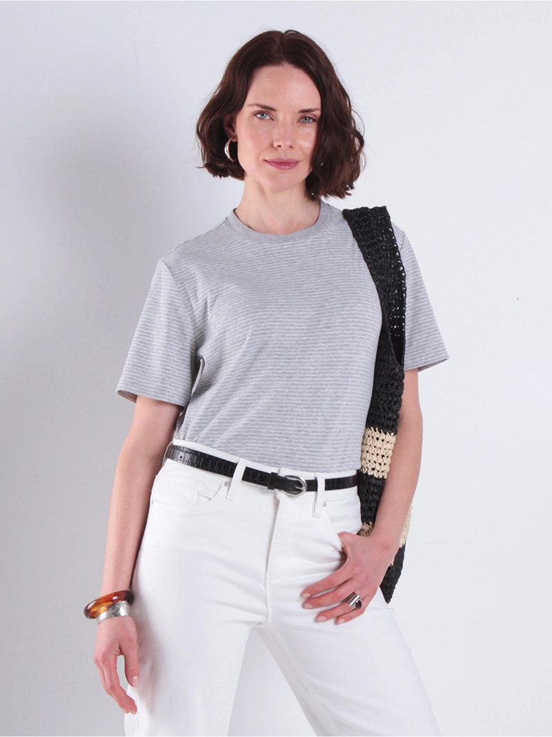 POLERA MUJER WADOS ALGODÓN ESCOTE REDONDO MANGA CORTA