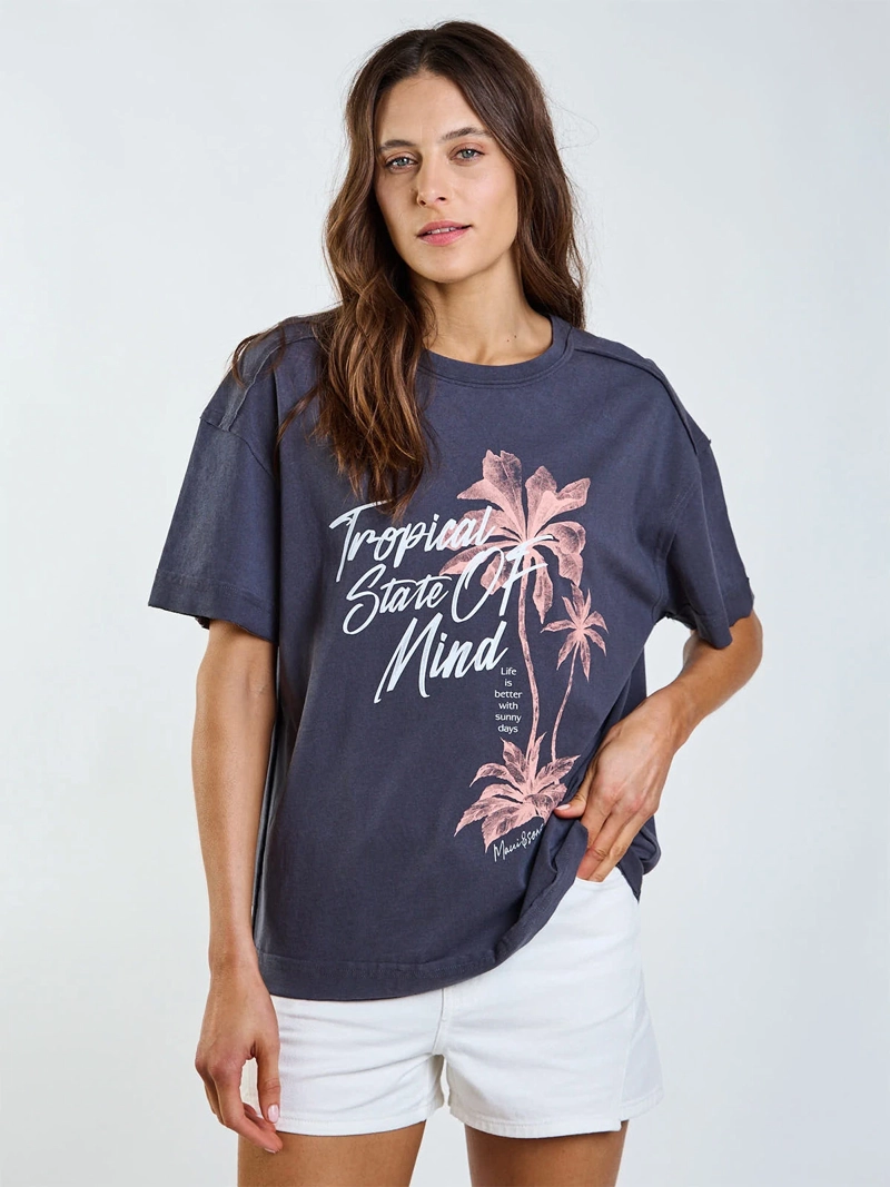 POLERA MUJER MAUI AND SONS ALGODÓN MANGA CORTA - 2