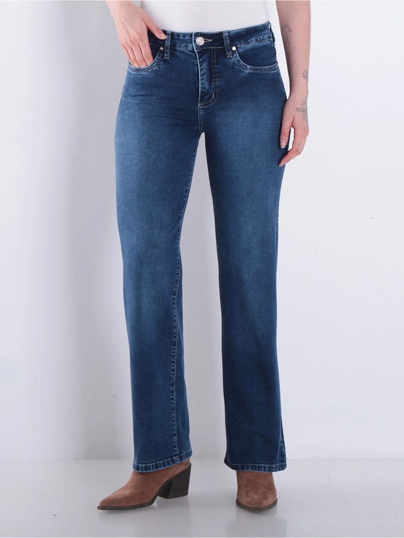 JEANS MUJER WADOS ALGODÓN RECTO TIRO ALTO BÁSICO - 2