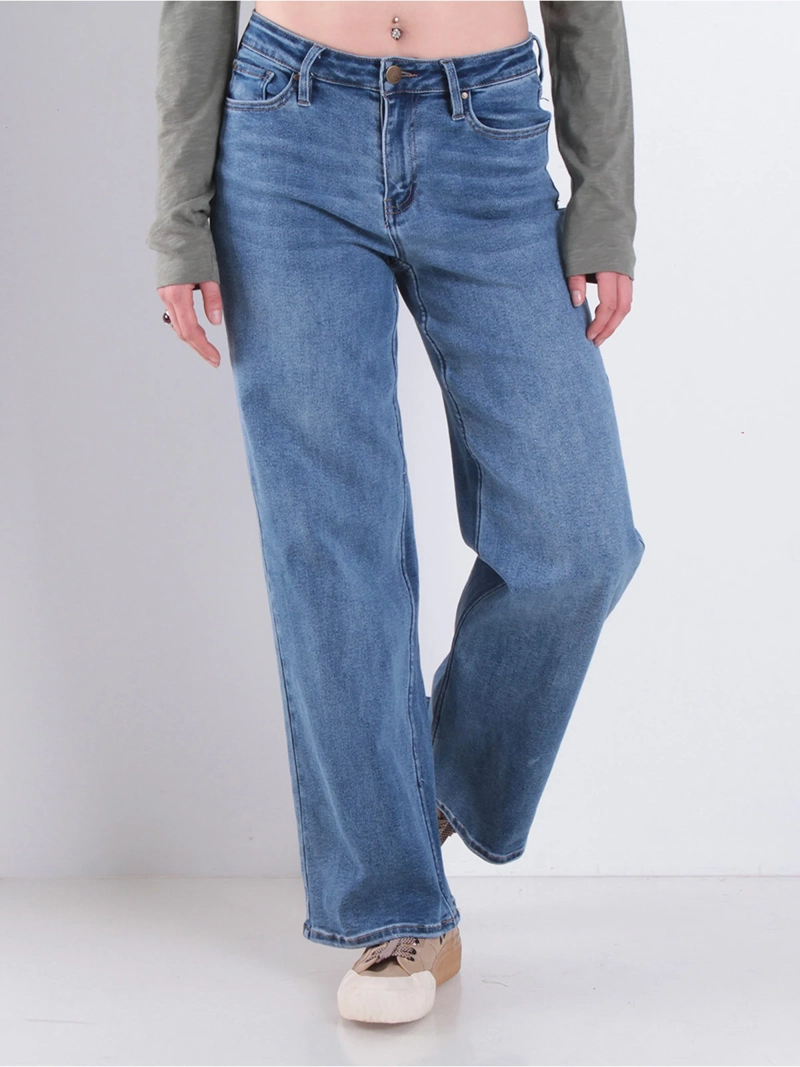 JEANS MUJER WADOS ALGODÓN WIDE LEG TIRO ALTO - 2