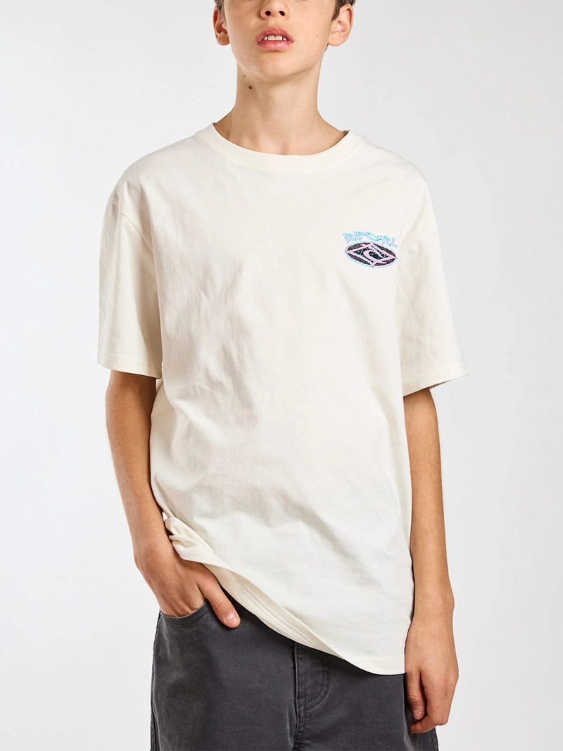 POLERA NIÑO RIP CURL MANGA CORTA ALGODÓN - 1