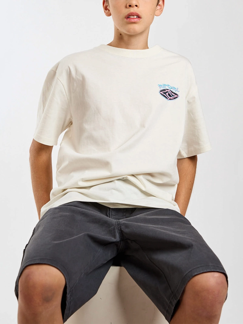 POLERA NIÑO RIP CURL MANGA CORTA ALGODÓN - 8