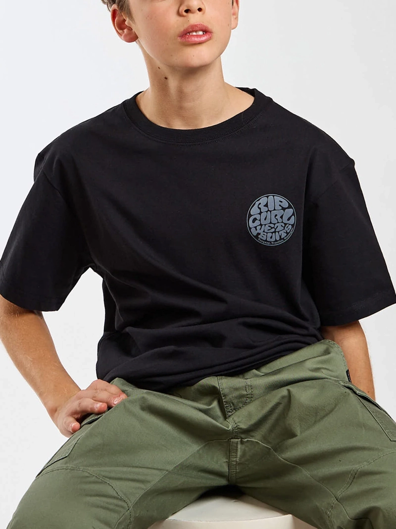 POLERA NIÑO RIP CURL MANGA CORTA ALGODÓN - 8