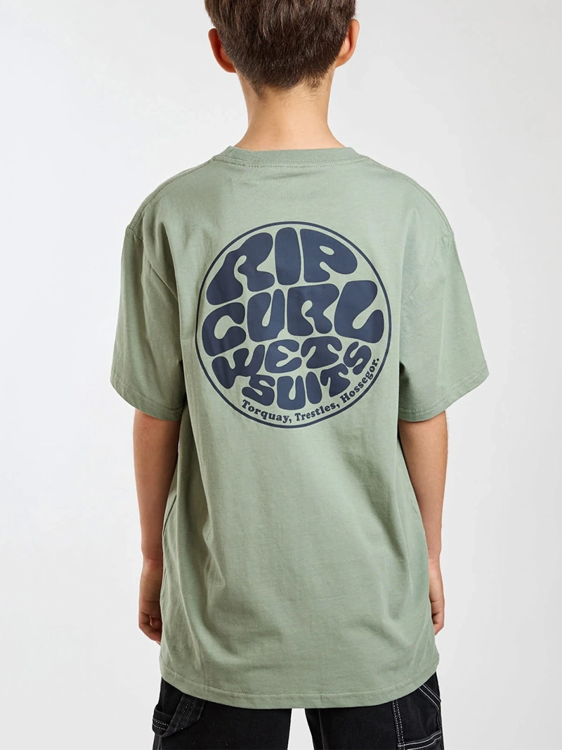 POLERA NIÑO RIP CURL MANGA CORTA ALGODÓN - 3