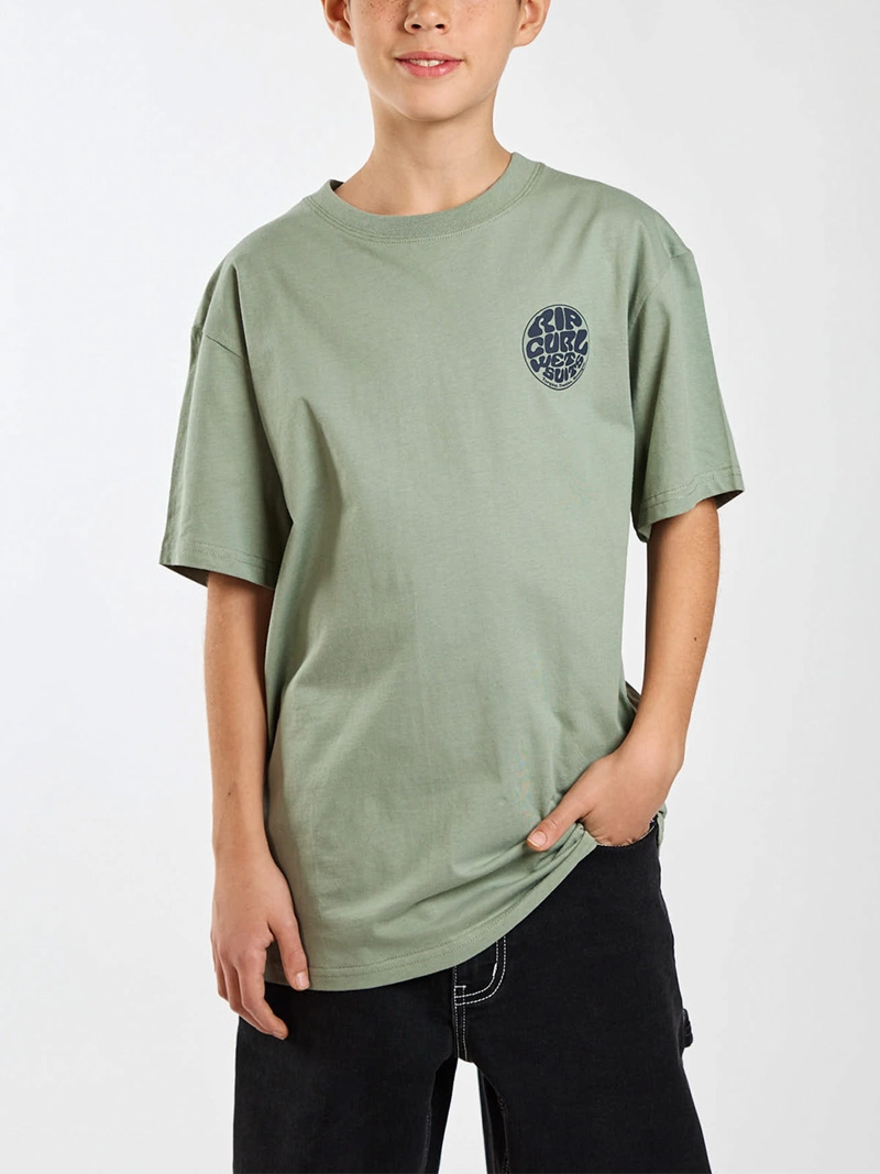 POLERA NIÑO RIP CURL MANGA CORTA ALGODÓN - 1