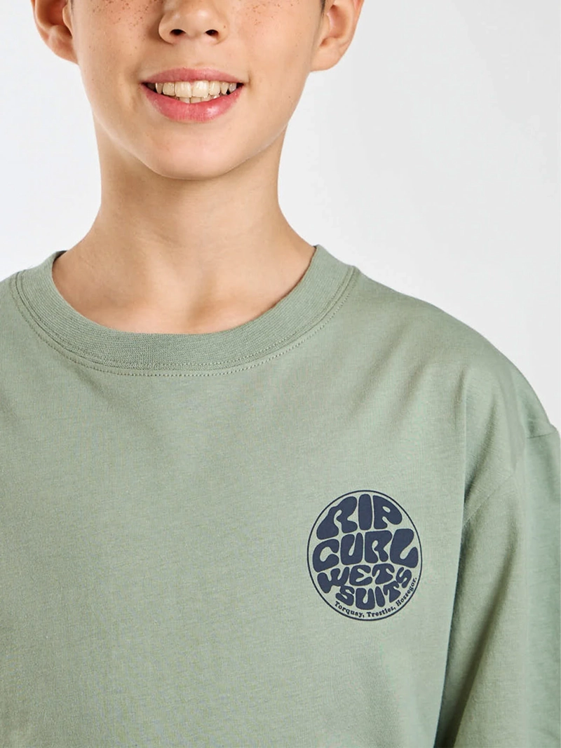 POLERA NIÑO RIP CURL MANGA CORTA ALGODÓN - 6