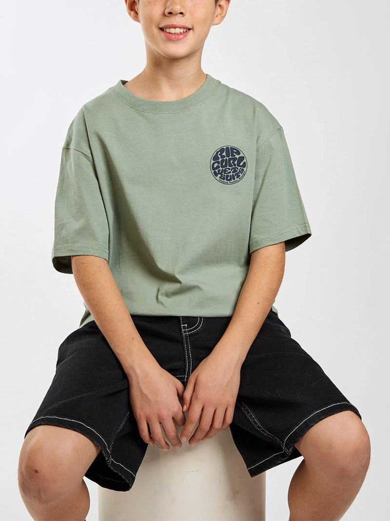 POLERA NIÑO RIP CURL MANGA CORTA ALGODÓN - 8