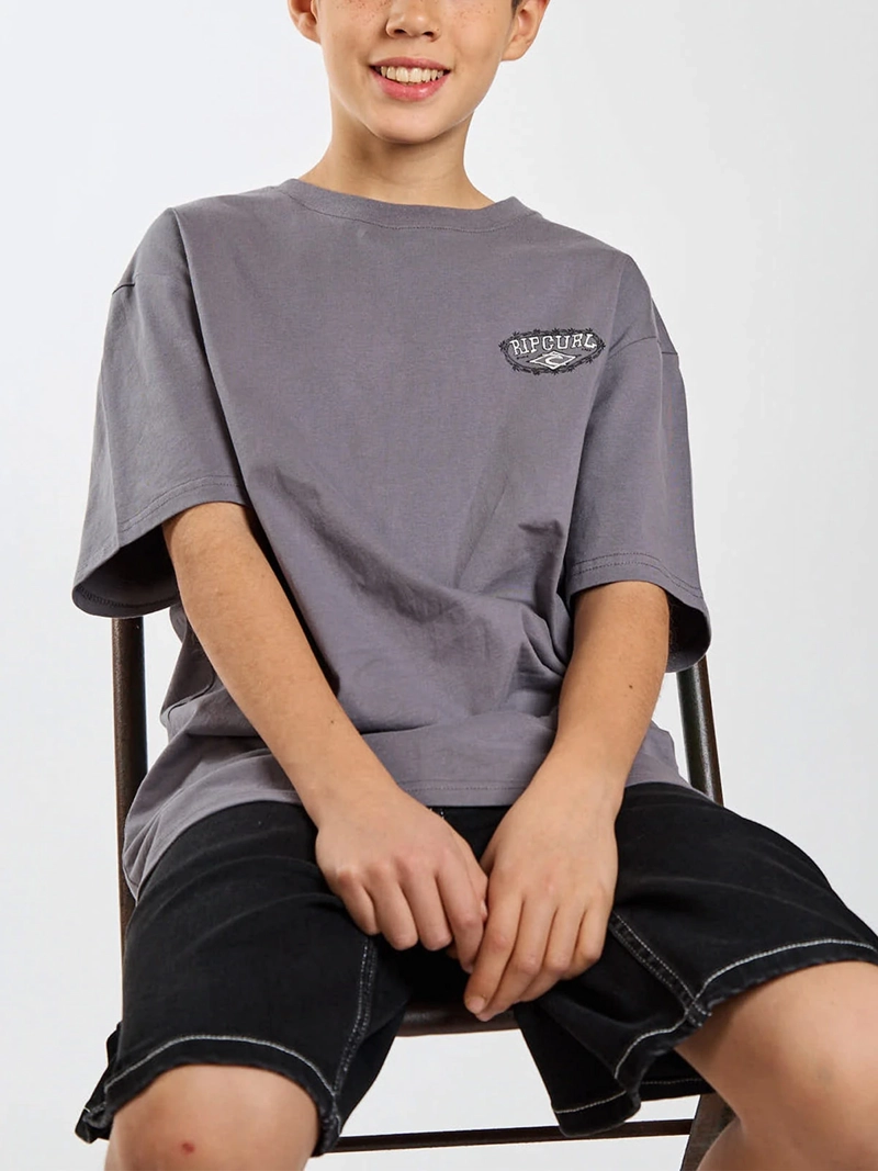 POLERA NIÑO RIP CURL MANGA CORTA ALGODÓN - 8