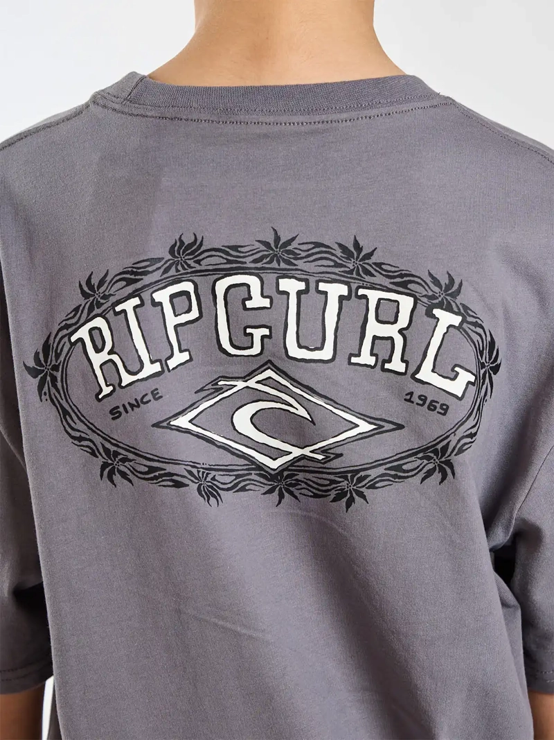 POLERA NIÑO RIP CURL MANGA CORTA ALGODÓN - 4