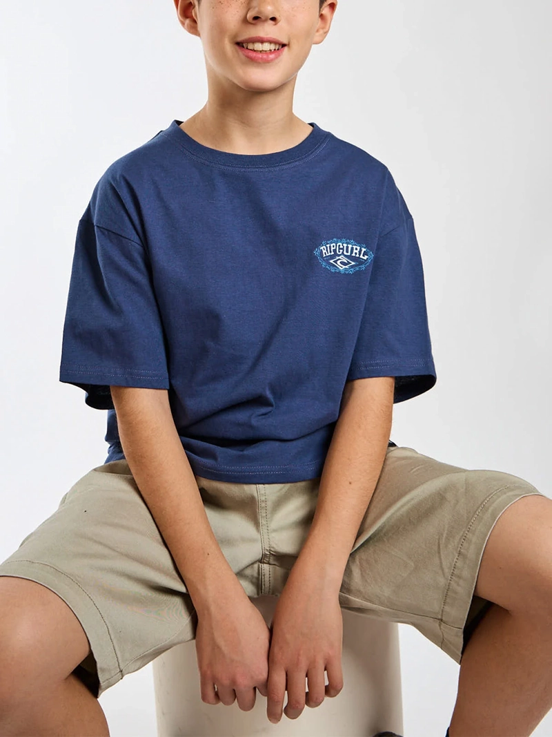 POLERA NIÑO RIP CURL MANGA CORTA ALGODÓN - 7