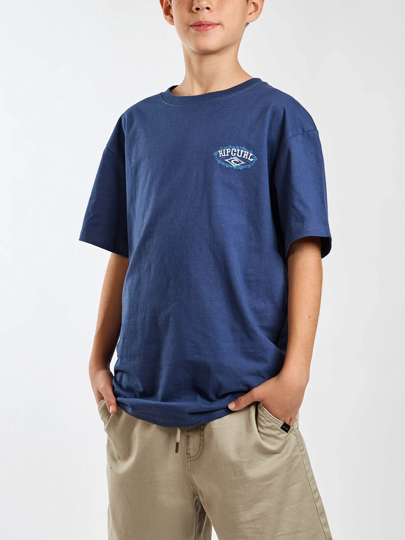 POLERA NIÑO RIP CURL MANGA CORTA ALGODÓN - 1
