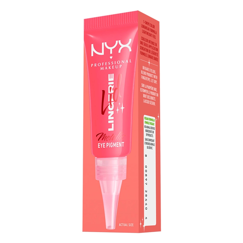 SOMBRA DE OJOS NYX LID LINGERIE CHEEKY CORAL 6ML - 3